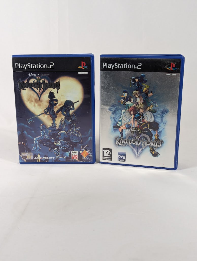 Kingdom Hearts 1 & 2 (First Editions) PS2 Video Game Bundle