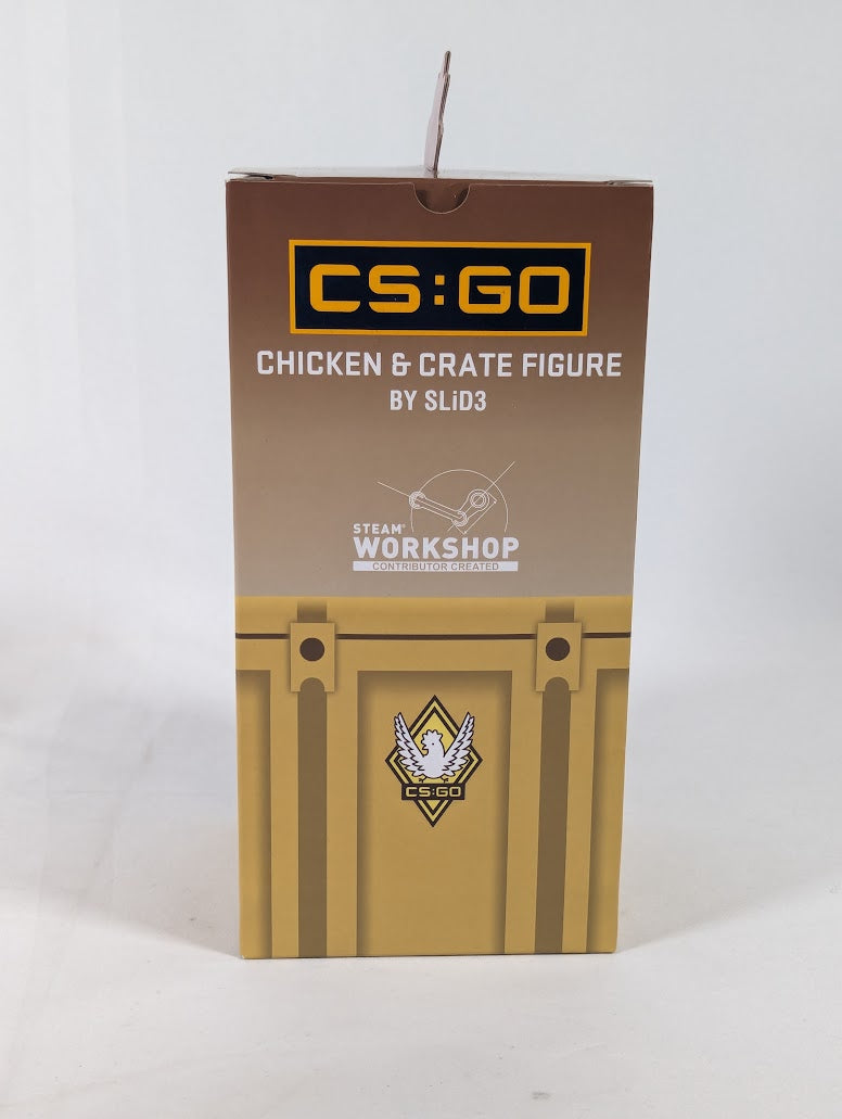 Counter Strike Global Offensive CS:GO Chicken & Crate Figure by SLiD3 With Two Extra Interchangeable Heads