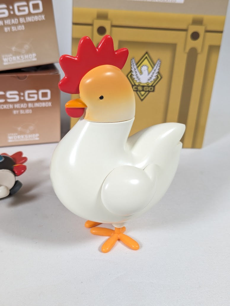 Counter Strike Global Offensive CS:GO Chicken & Crate Figure by SLiD3 With Two Extra Interchangeable Heads