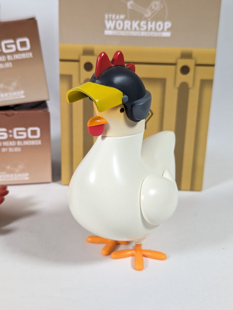 Counter Strike Global Offensive CS:GO Chicken & Crate Figure by SLiD3 With Two Extra Interchangeable Heads