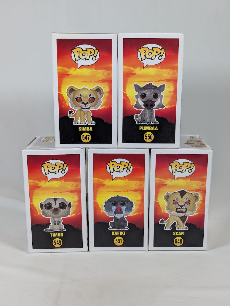 The Lion King Bundle of 5 Funko Pop! Vinyl Figures
