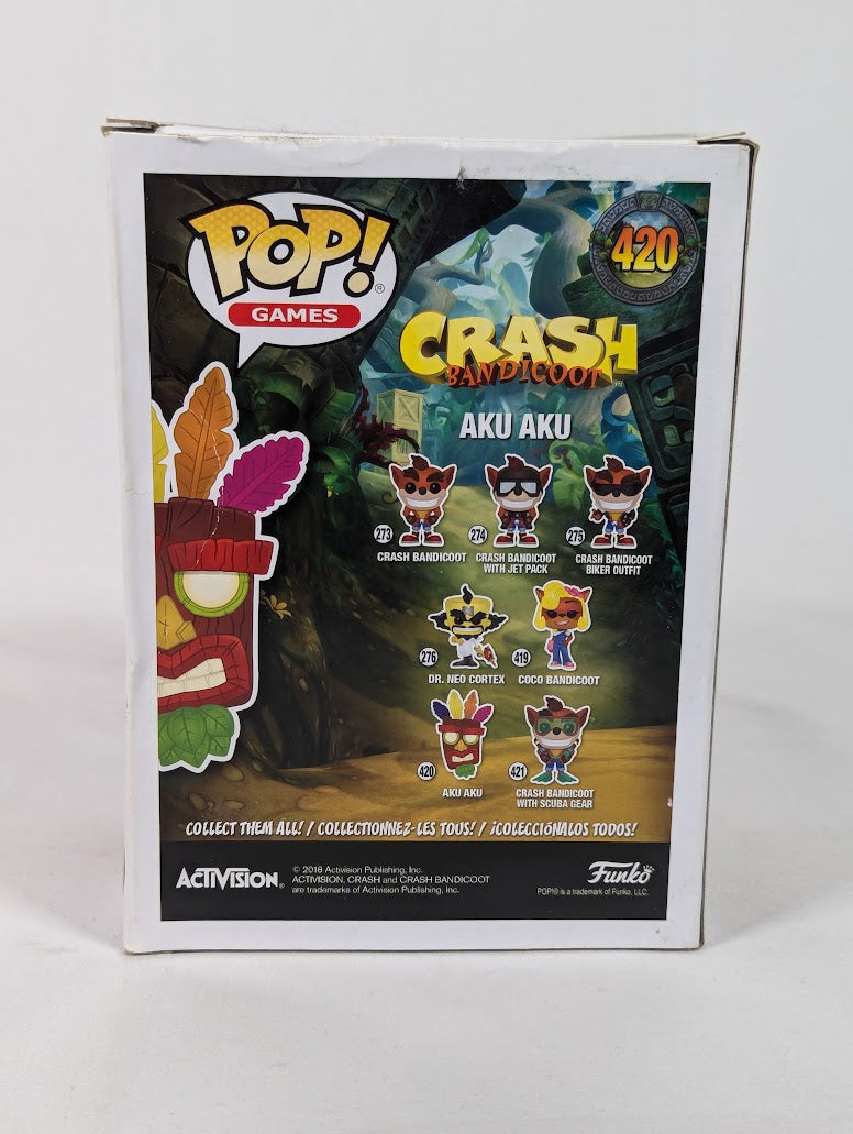 Crash Bandicoot Aku Aku Funko Pop! Vinyl Figure #420