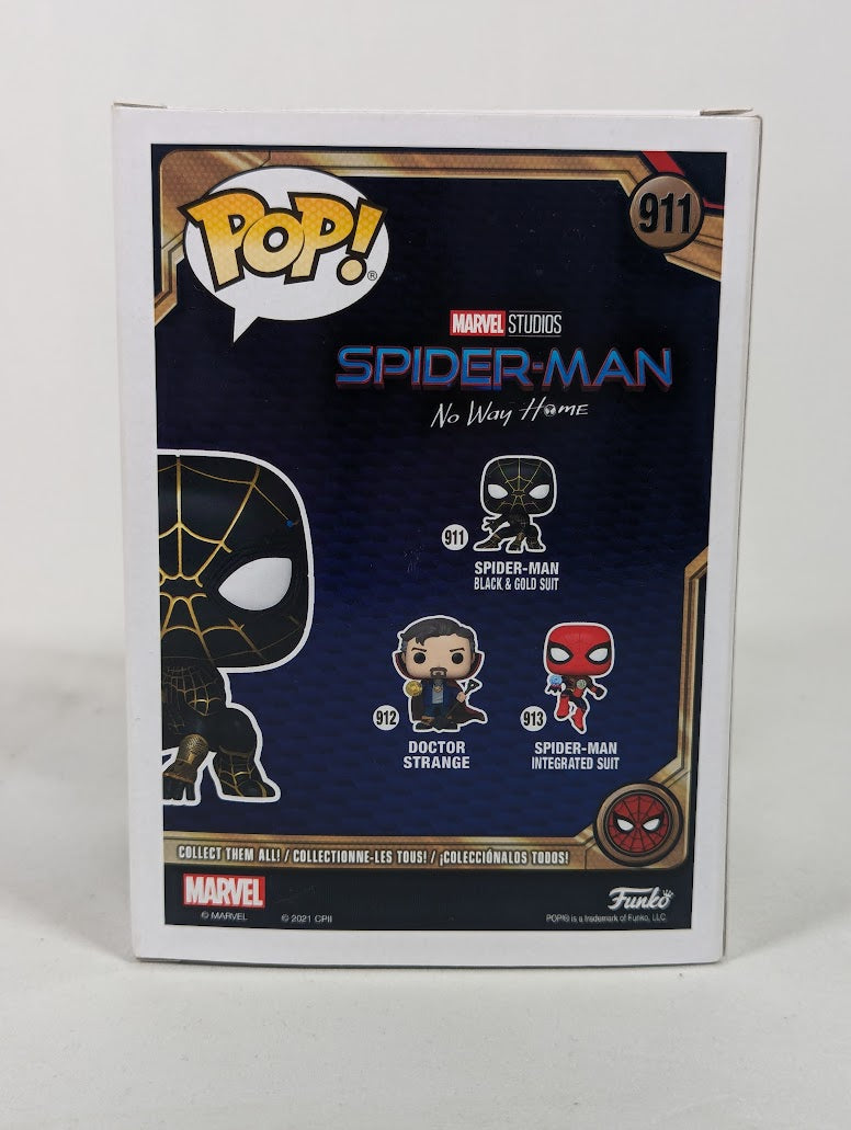 Marvel Spider-Man No Way Home Spider-Man Black & Gold Suit Funko Pop! Vinyl Figure #911