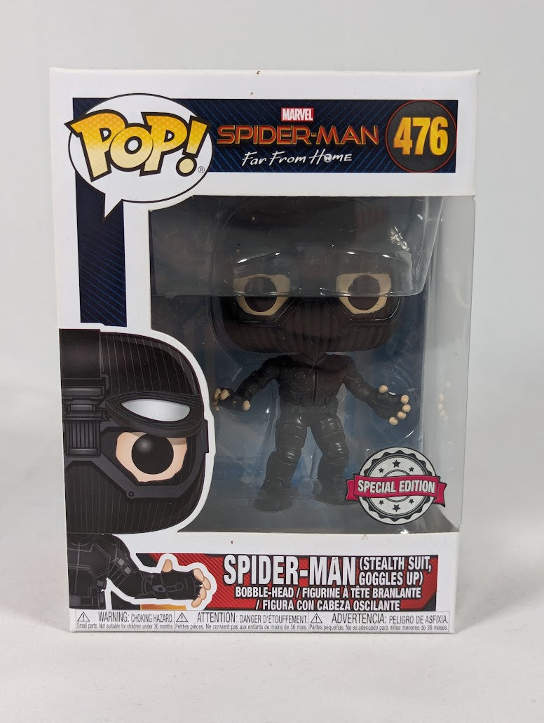 Marvel Spider-Man Far From Home Spider-Man (Stealth Suit Goggles Up) Funko Pop! Vinyl Figure #476