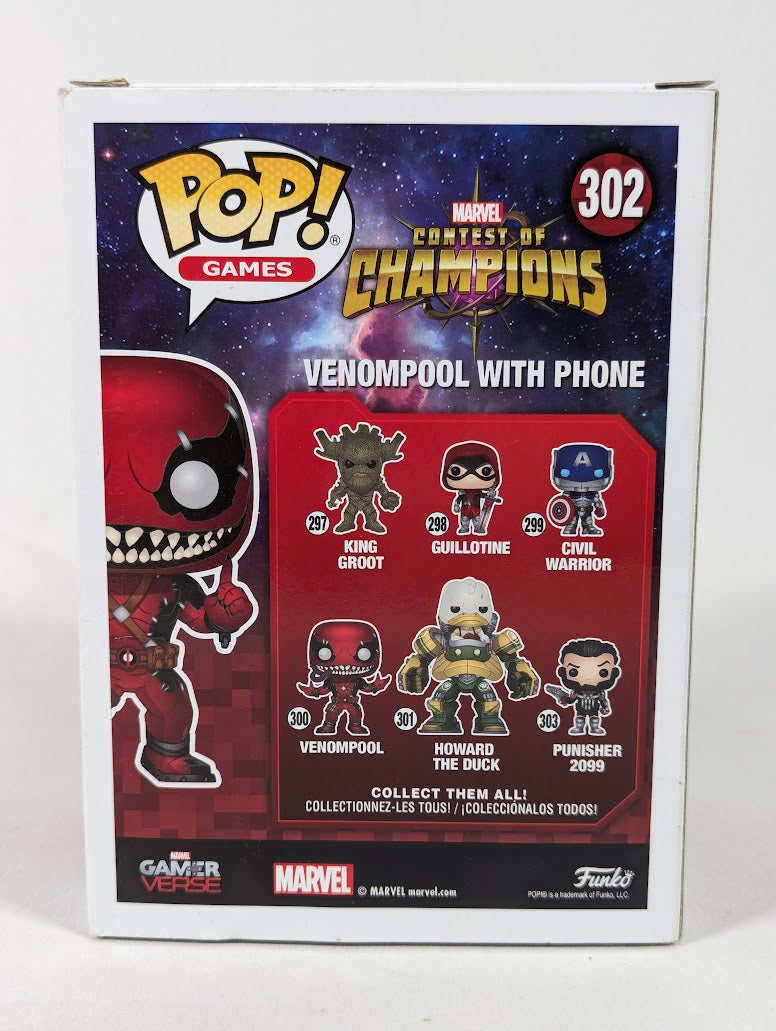 Marvel Contest of Champions Venompool With Phone Funko Pop! Vinyl Figure #302
