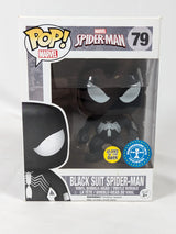 Marvel Spider-Man Black Suit Spider-Man (Glow in the Dark) (Underground Toys) Funko Pop! Vinyl Figure #79
