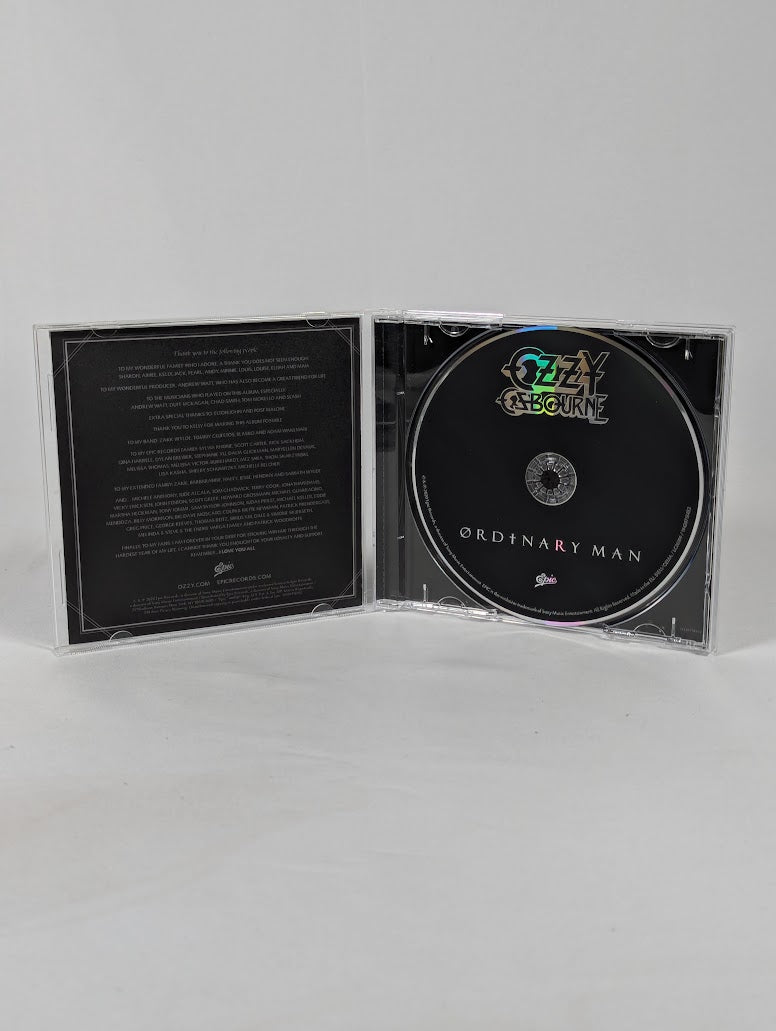 Ozzy Osbourne Ordinary Man Signed CD & Sealed Cassette Tape Bundle