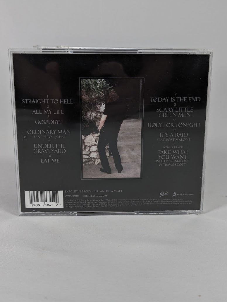 Ozzy Osbourne Ordinary Man Signed CD & Sealed Cassette Tape Bundle