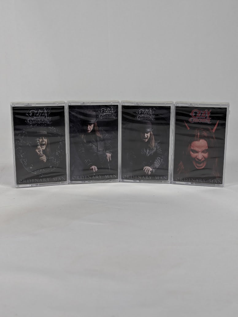 Ozzy Osbourne Ordinary Man Signed CD & Sealed Cassette Tape Bundle