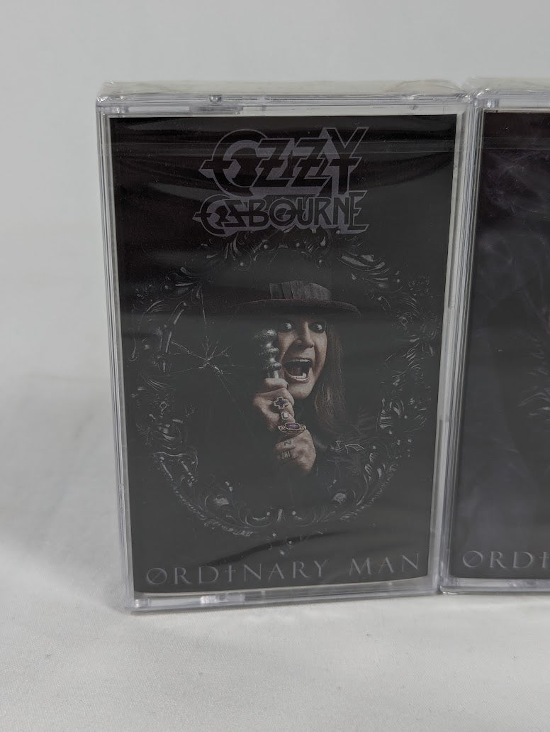 Ozzy Osbourne Ordinary Man Signed CD & Sealed Cassette Tape Bundle