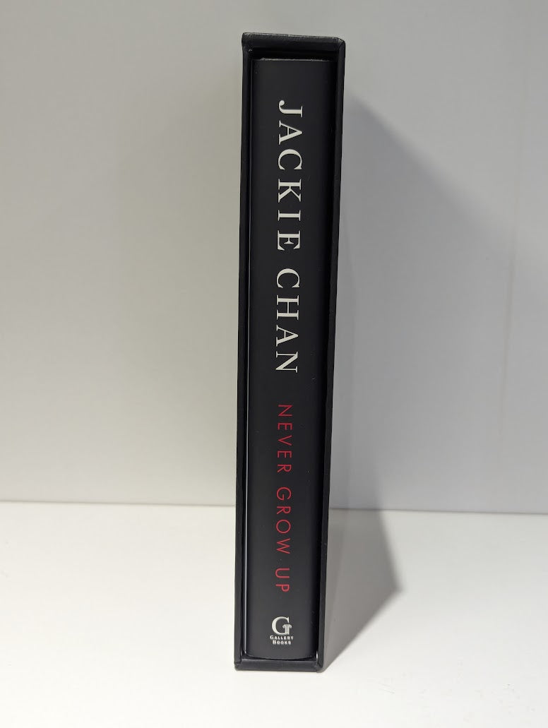 Jackie Chan Never Grow Up Signed Limited Edition Hardcover With Sleeve and CoA