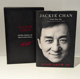 Jackie Chan Never Grow Up Signed Limited Edition Hardcover With Sleeve and CoA