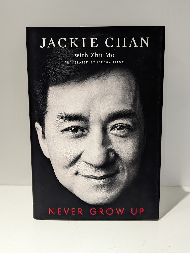 Jackie Chan Never Grow Up Signed Limited Edition Hardcover With Sleeve and CoA