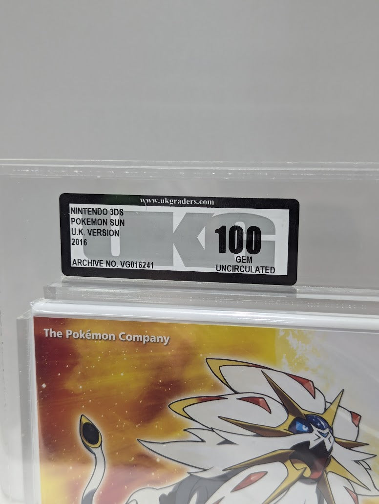 Pokemon Sun Nintendo 3DS UK Graders Graded 100