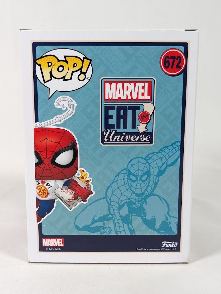 Marvel Spider-Man With Pizza (Eat the Universe) Funko Pop! Vinyl Figure #672