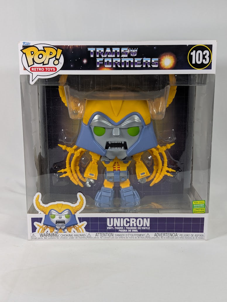 Transformers Unicron (2022 Summer Convention Exclusive) Jumbo Funko Pop! Vinyl Figure #103