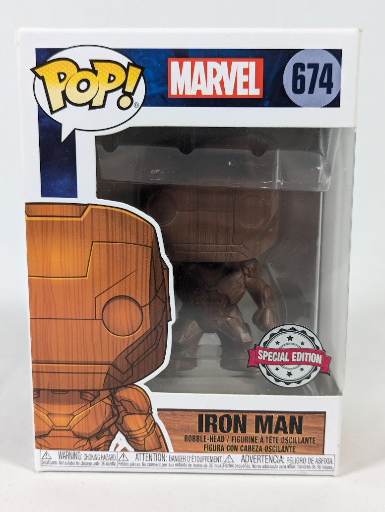 Marvel Iron Man (Wooden) Funko Pop! Vinyl Figure #674