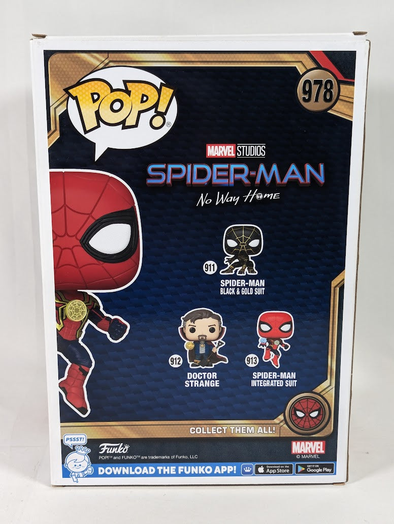 Marvel Spider-Man No Way Home Spider-Man Integrated Suit Jumbo Funko Pop! Vinyl Figure #978