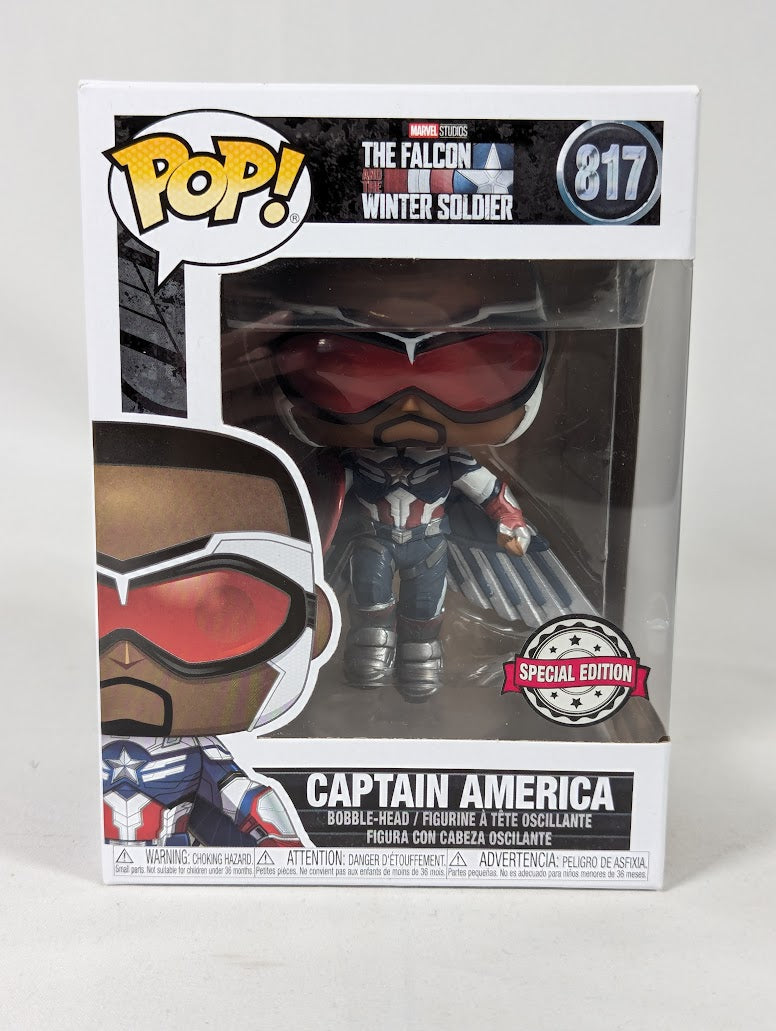 Marvel The Falcon and the Winter Soldier Captain America (Special Edition) Funko Pop! Vinyl Figure #817