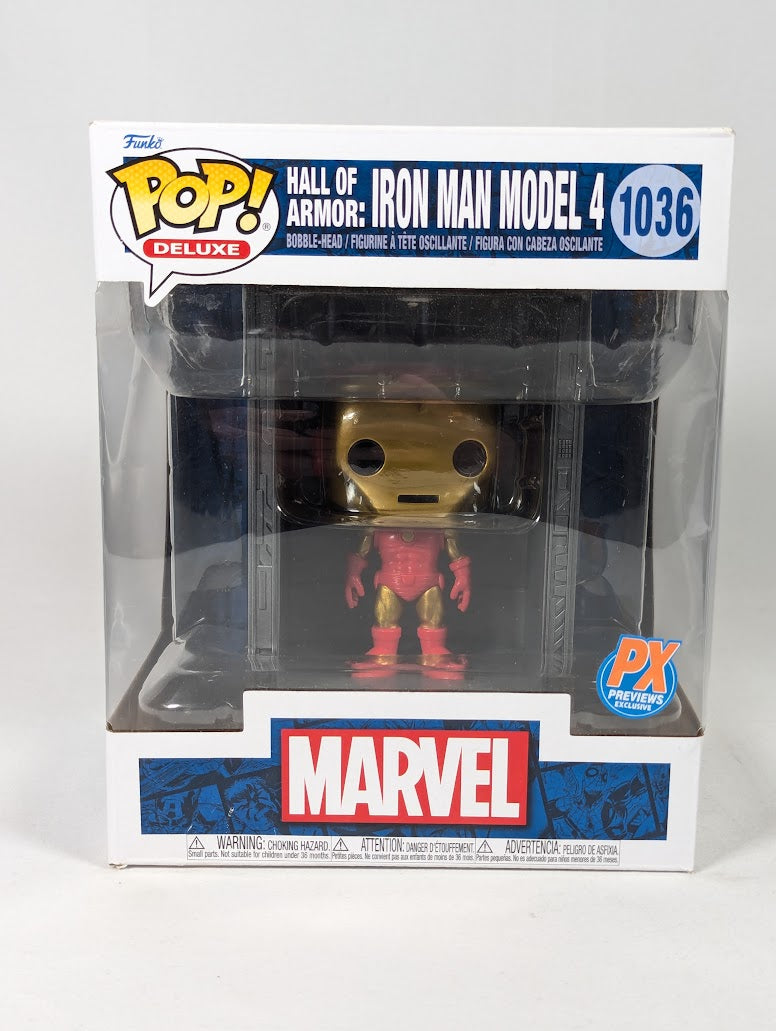 Marvel Hall of Armor Iron Man Model 4 (PX Previews Exclusive) Funko Pop! Vinyl Figure #1036