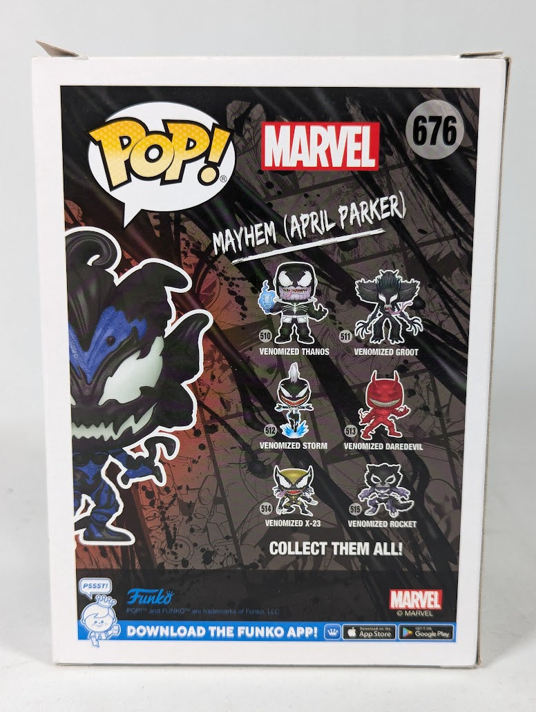 Marvel Venom Mayhem April Parker (Glow in the Dark) (Pop in a Box Exclusive) Funko Pop! Vinyl Figure #676