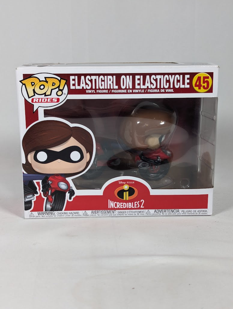 Disney Pixar Incredibles 2 Elastigirl on Elasticycle Funko Pop! Rides Vinyl Figure #45