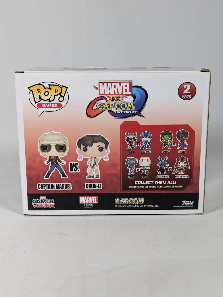 Marvel vs Capcom Infinite Captain Marvel vs Chun-Li Funko Pop! Vinyl Figure 2-Pack