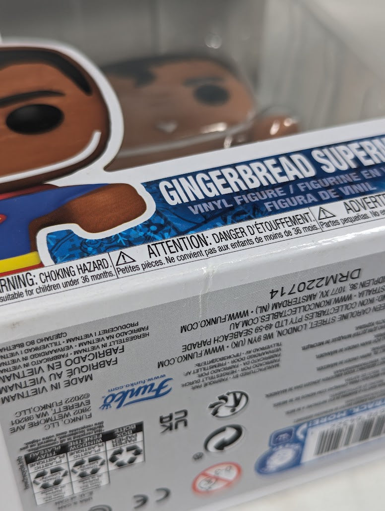 DC Comics Gingerbread Superman Funko Pop! Vinyl Figure #443