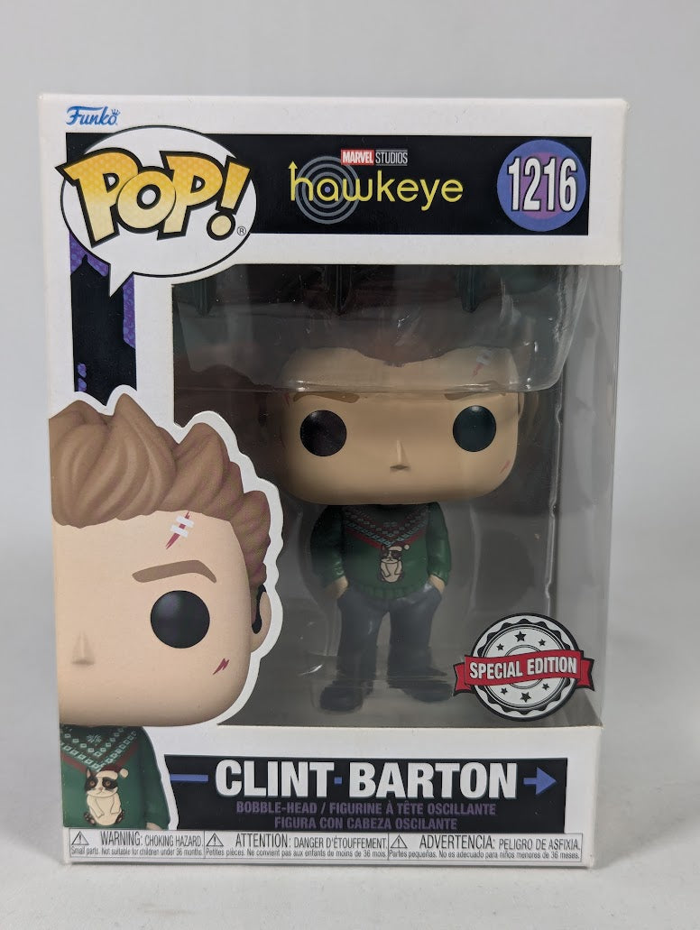 Marvel Hawkeye Clint Barton (Holiday Sweater) Funko Pop! Vinyl Figure #1216
