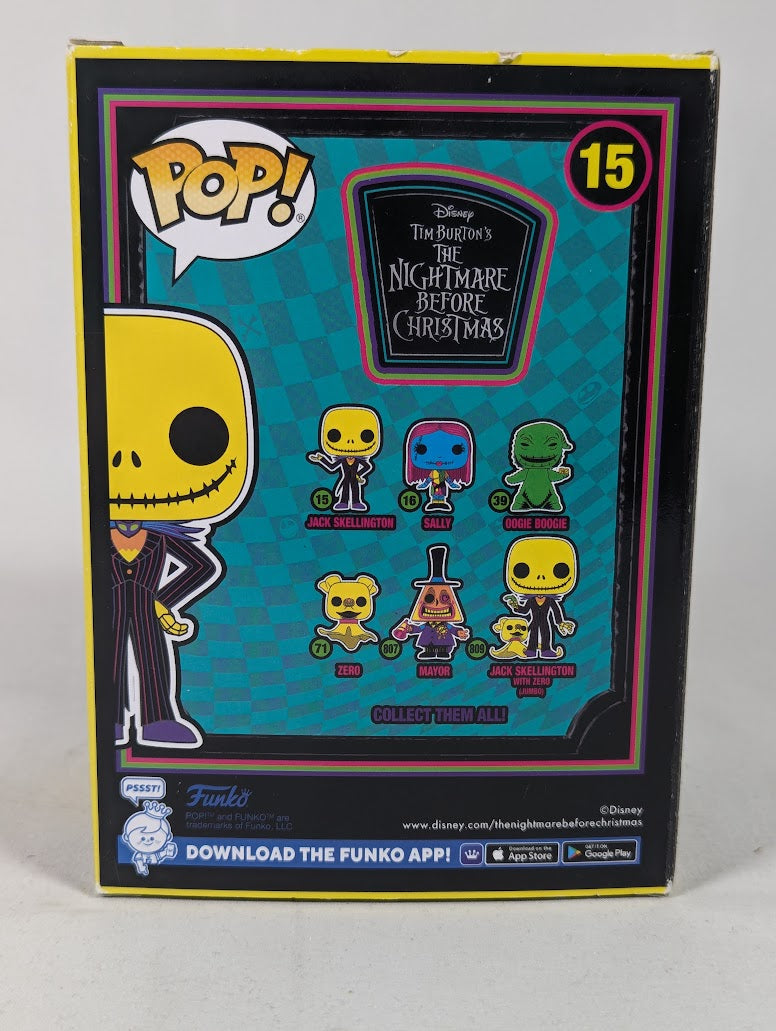 The Nightmare Before Christmas Jack Skellington (Blacklight) Funko Pop! Vinyl Figure #15