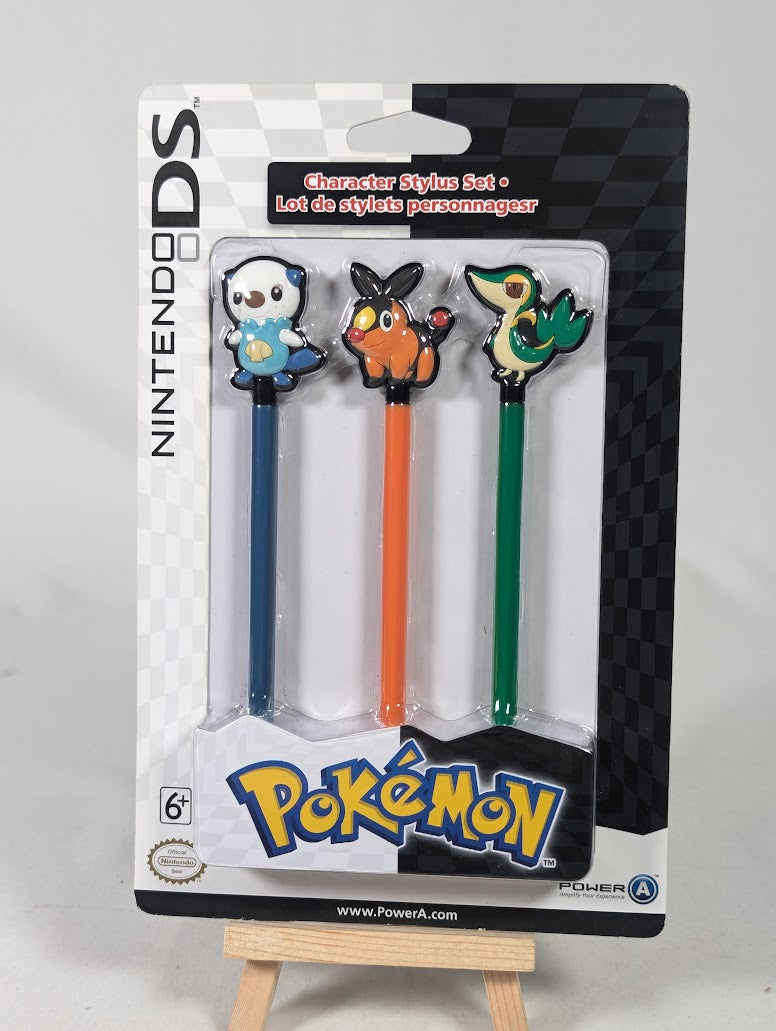 Nintendo DS Pokemon Black and White Character Stylus Set (Sealed)