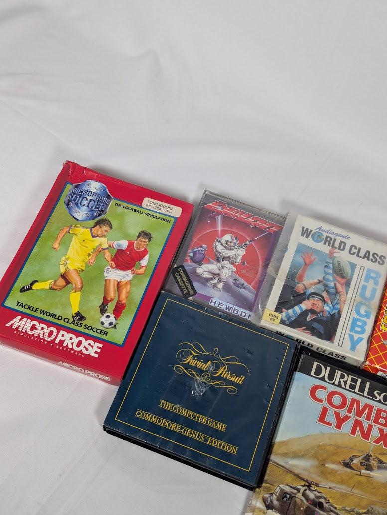 Commadore 64 Micro Computer Bundle With Datasette Model 1530 Cassette Tape Reader & 7 Games
