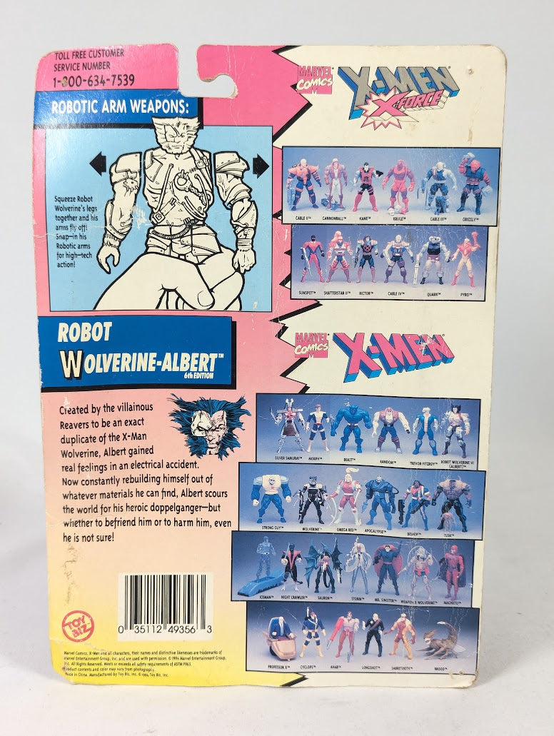 Marvel X-Men Robot Wolverine (Albert) (6th Edition) 1994 ToyBiz Action Figure