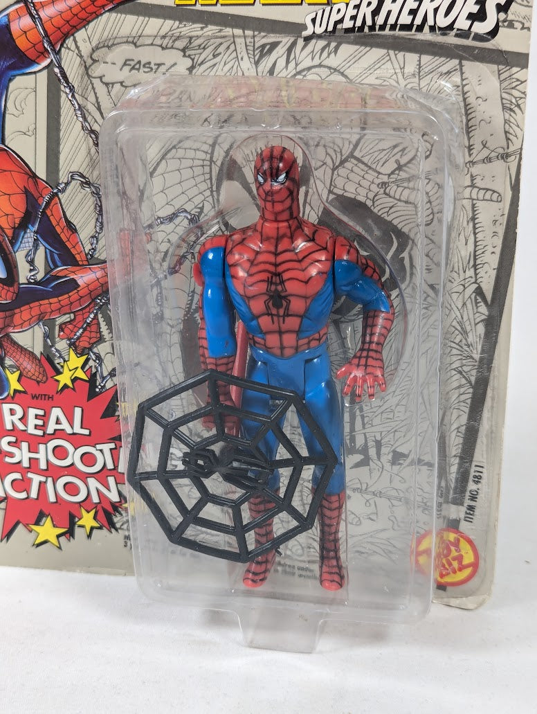 Marvel The Amazing Spider-Man With Real Web Shooting Action 1991 ToyBiz Action Figure