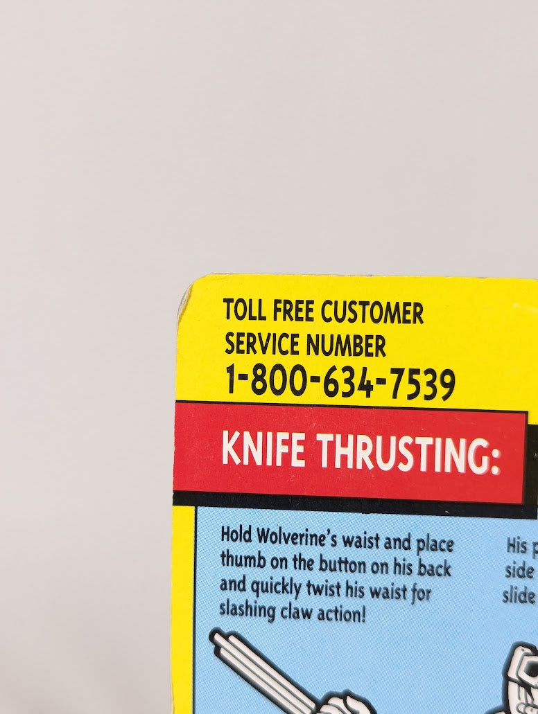 Marvel The Uncanny X-Men Wolverine Thrusting Knife Action (5th Edition) 1993 ToyBiz Action Figure