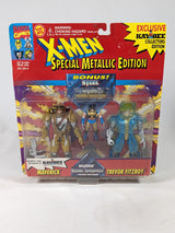 Marvel X-Men Special Metallic Edition Maverick, Trevor Fitzroy & Wolverine Steel Mutants 1994 ToyBiz Action Figure