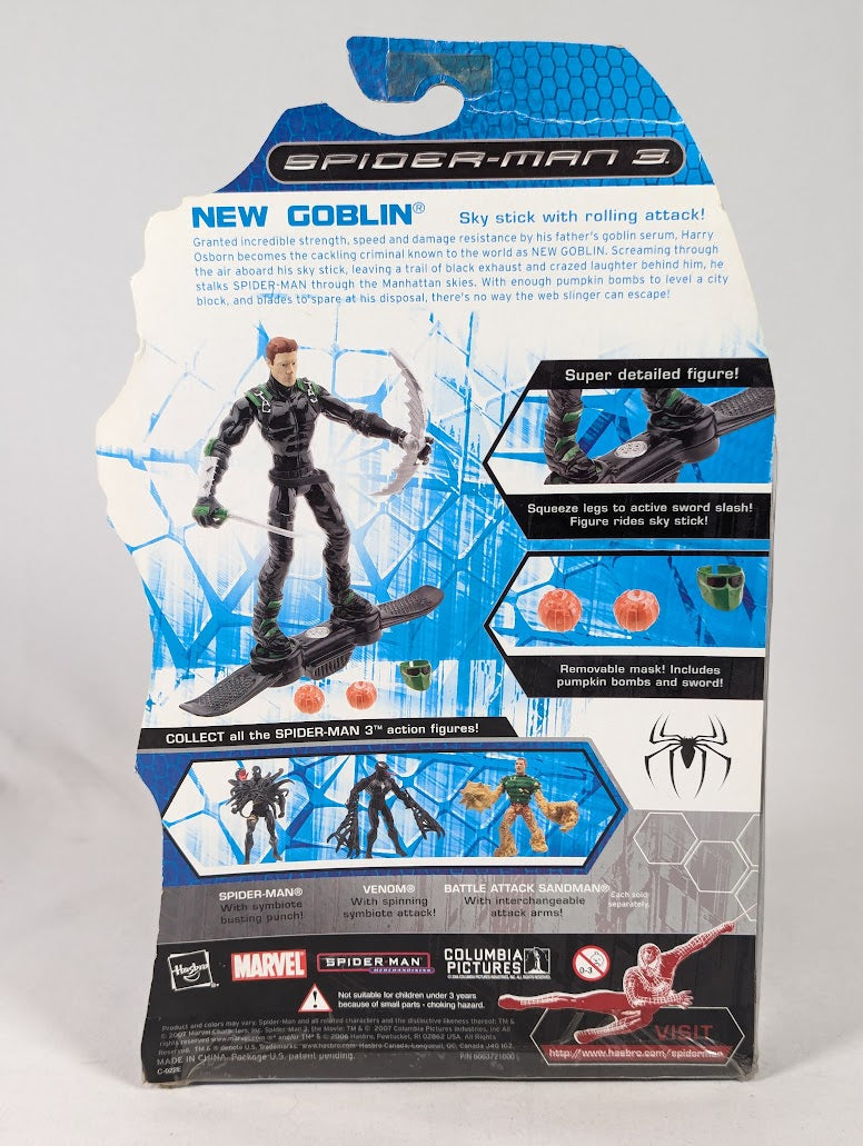 Marvel Spider-Man 3 New Goblin Rolling Attack Action 2007 Hasbro Action Figure