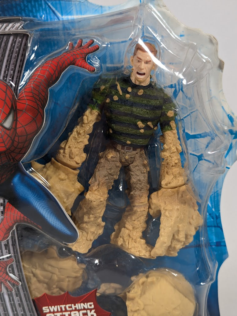 Marvel Spider-Man 3 Battle Attack Sandman Switching Attack Hands 2007 Hasbro Action Figure