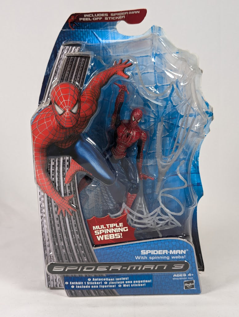 Marvel Spider-Man 3 Spider-Man With Spinning Webs 2007 Hasbro Action Figure