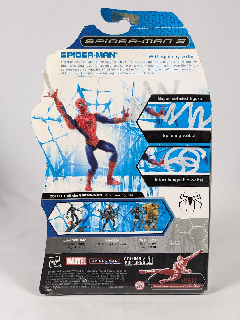 Marvel Spider-Man 3 Spider-Man With Spinning Webs 2007 Hasbro Action Figure