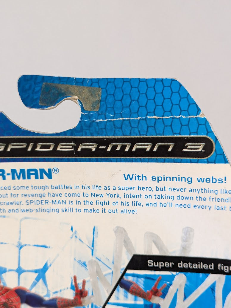Marvel Spider-Man 3 Spider-Man With Spinning Webs 2007 Hasbro Action Figure