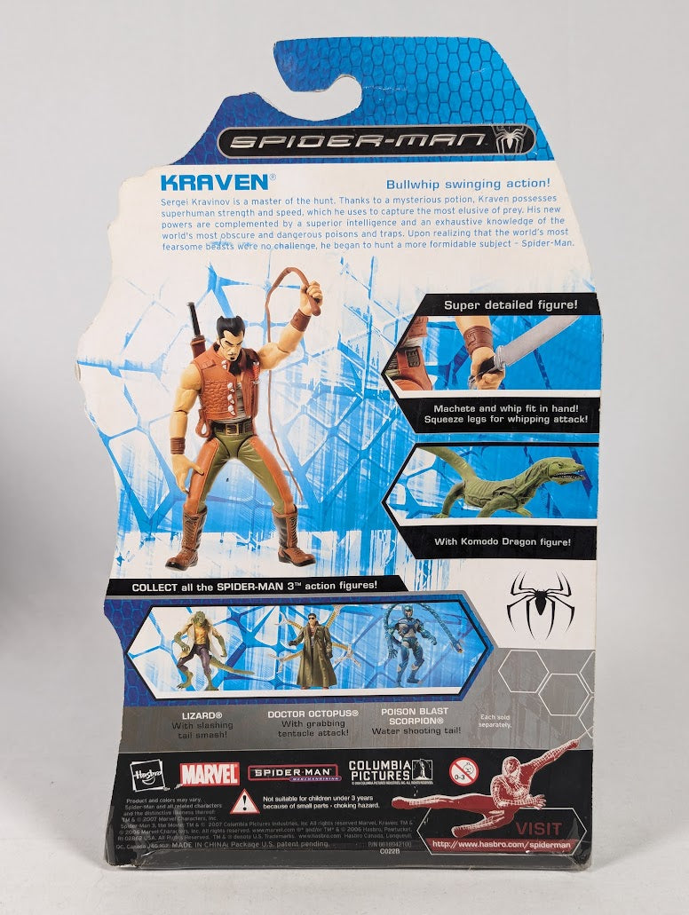 Marvel Spider-Man 3 Kraven Bullwhip Swinging Action 2007 Hasbro Action Figure