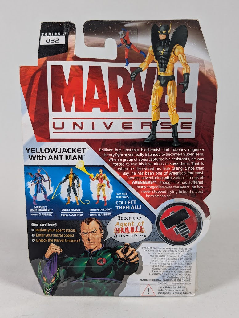 Marvel Universe Yellowjacket With Ant Man 3.75" 2010 Hasbro Action Figure