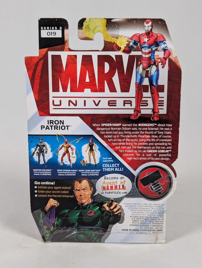Marvel Universe Iron Patriot 3.75" 2009 Hasbro Action Figure