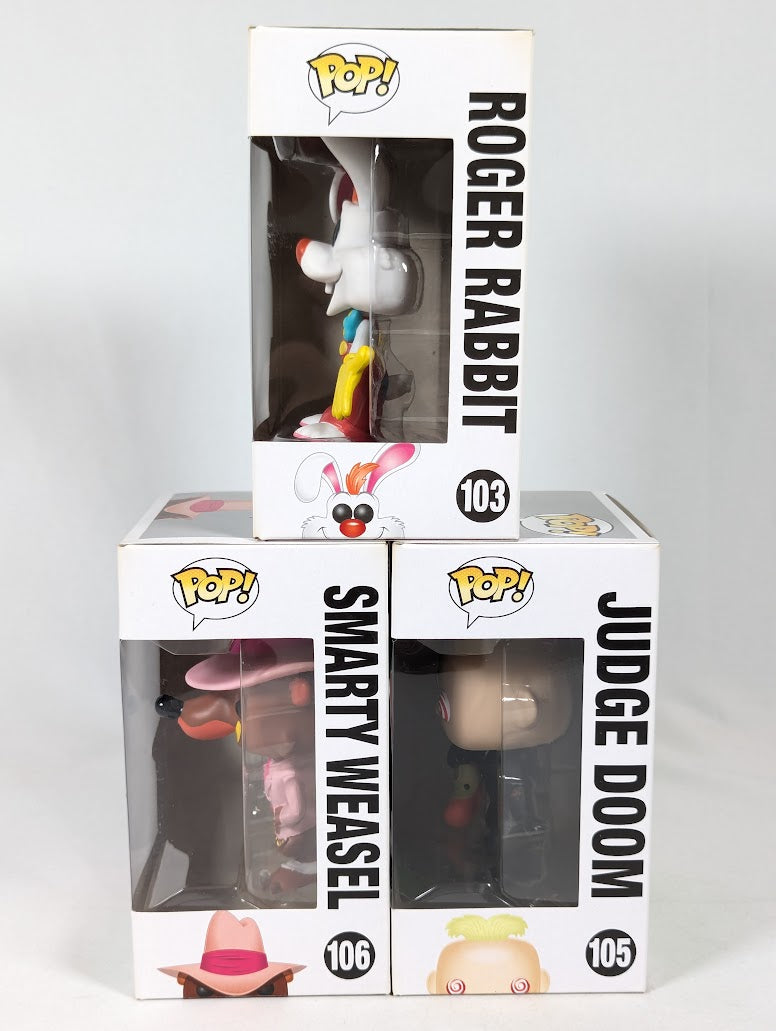 Disney Who Framed Roger Rabbit Bundle of 3 Funko Pop! Vinyl Figures