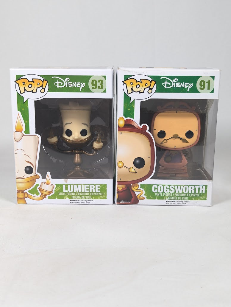 Disney Beauty and the Beast Bundle of 2 Funko Pop! Vinyl Figures