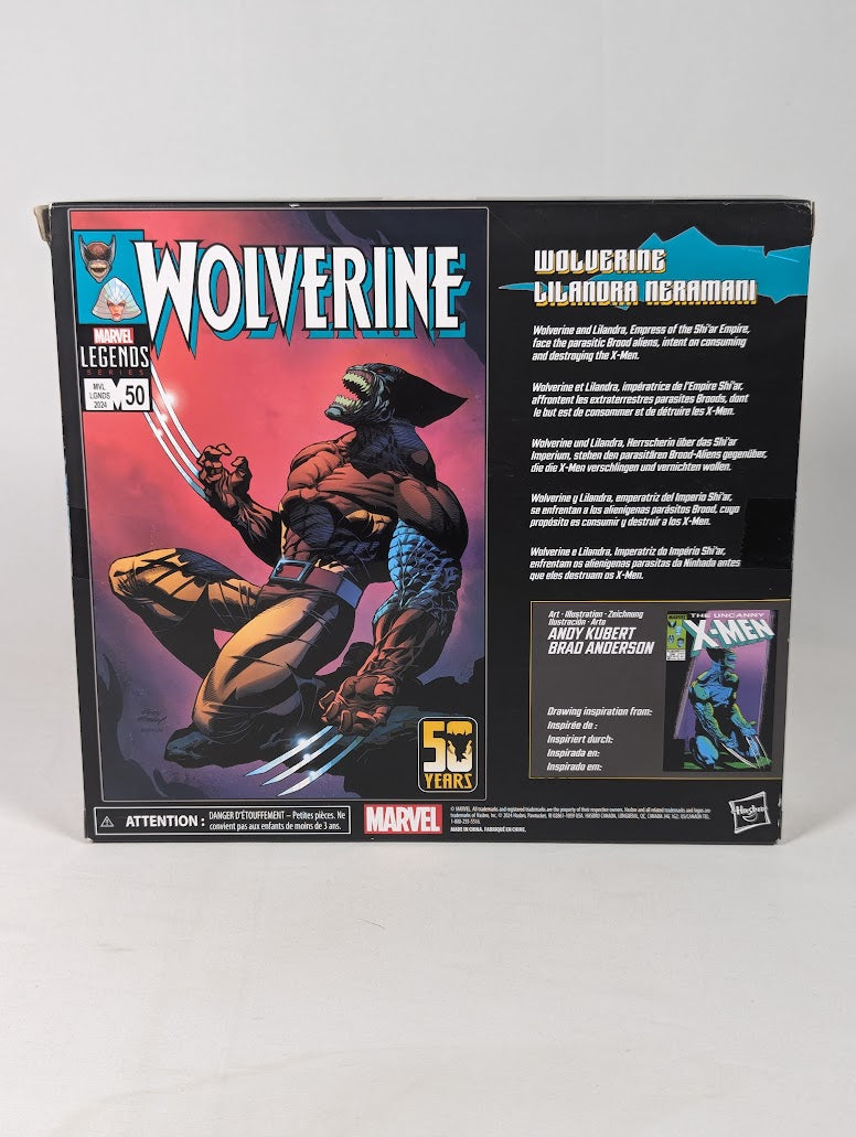 Marvel Legends Wolverine & Lilandra Neramani 2024 Hasbro Action Figure Set