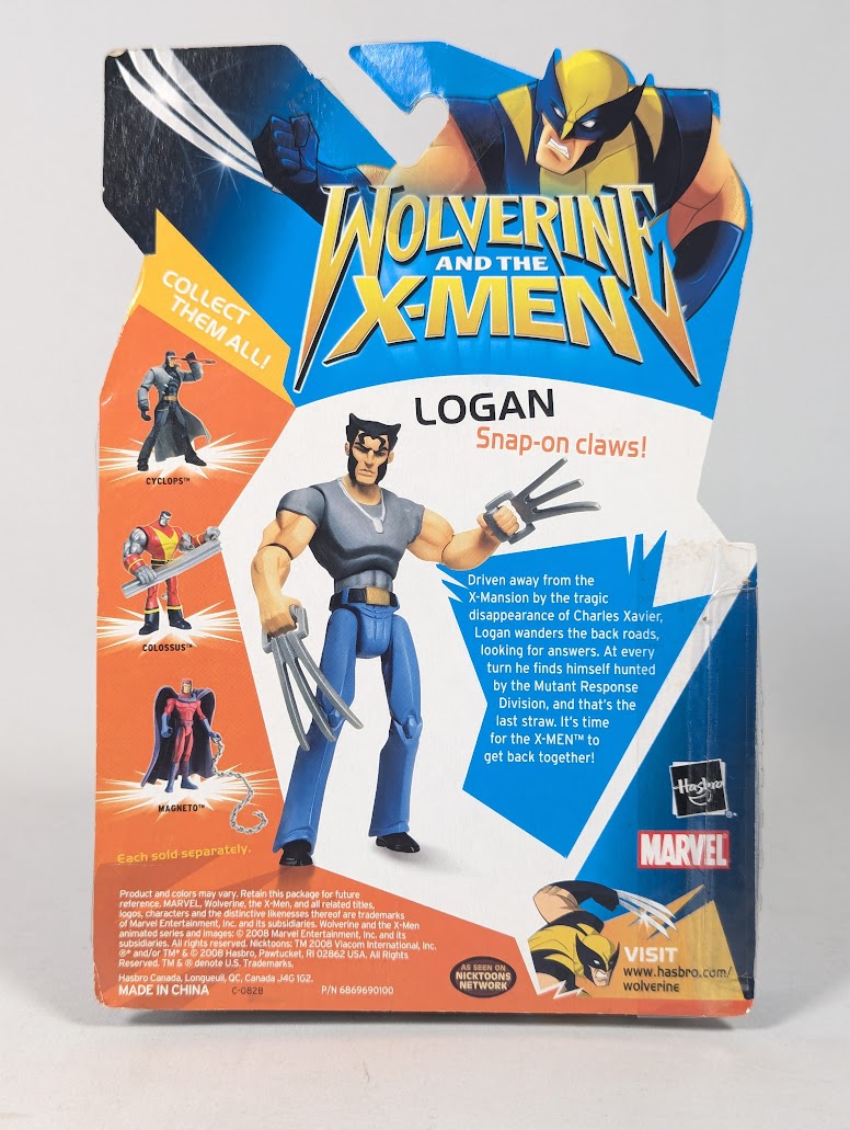 Marvel Wolverine and the X-Men Logan 2008 Hasbro Action Figure