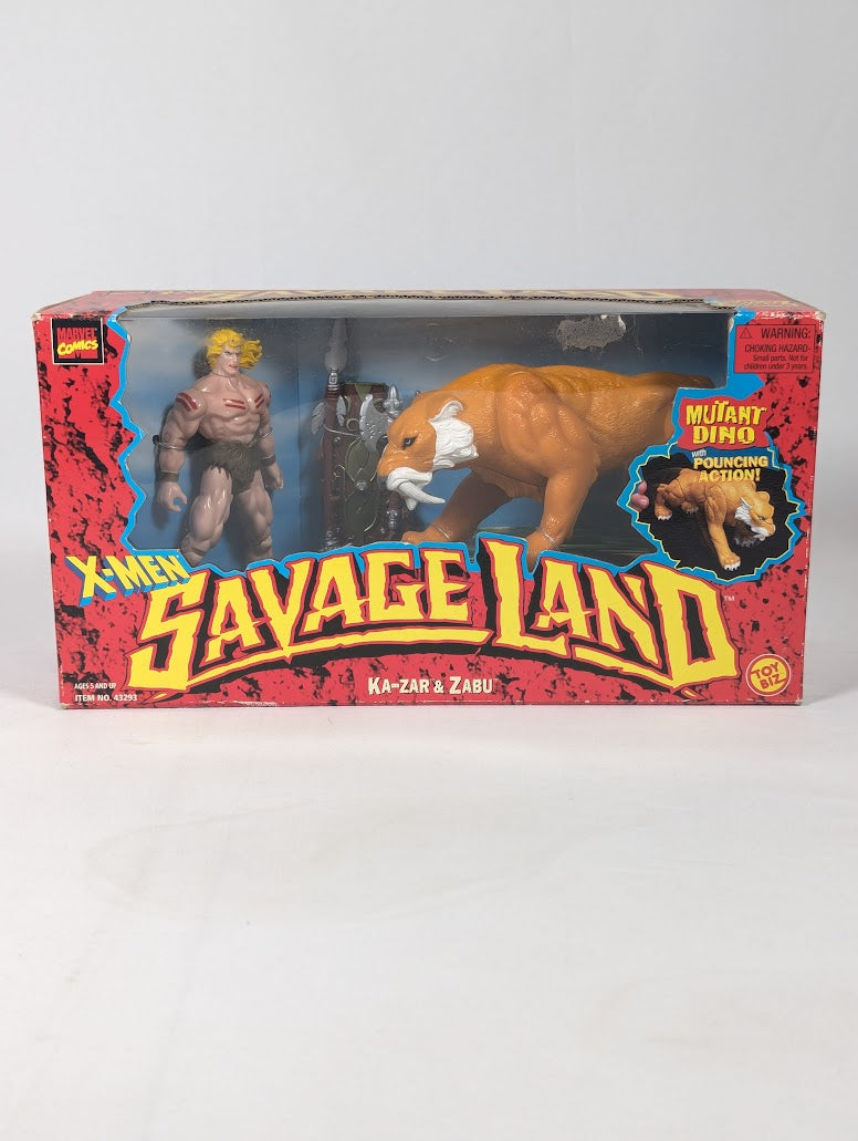 Marvel X-Men Savage Land Ka-Zar & Zabu 1997 ToyBiz Action Figure Set