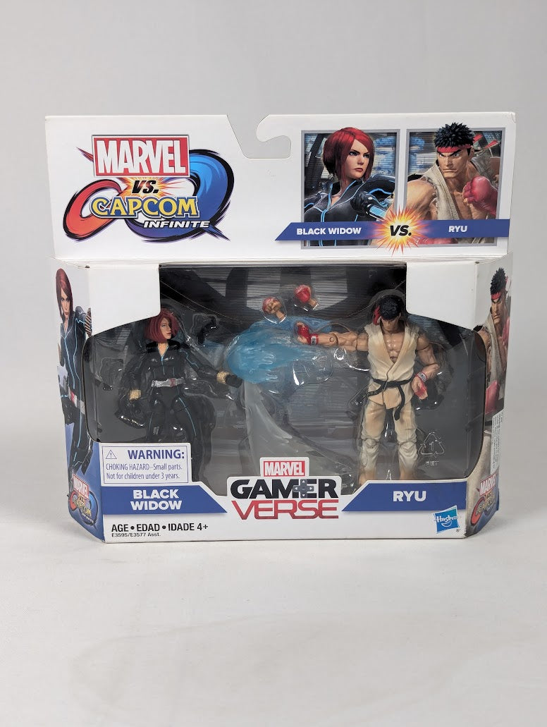 Marvel vs Capcom Infinite Black Widow & Ryu 2018 Hasbro Action Figure Set
